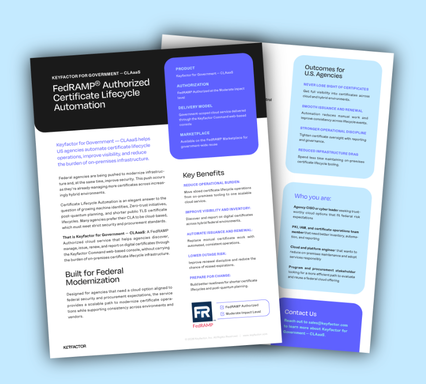 FedRAMP Certificate Lifecycle Automation 108